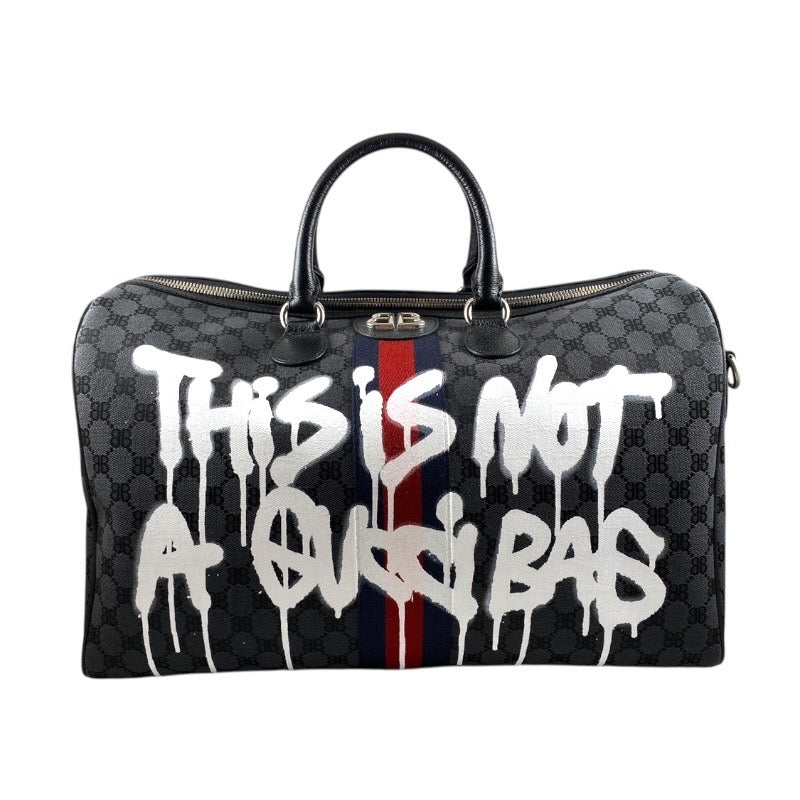 【BALENCIAGA】バレンシアガ ミディアムダッフルバッグ 350個限定 680124 ボストンバッグ メンズ バレンシアガ ザ ハッカープロジェクト グッチ コラボ BALENCIAGA×GUCCI The Hacker Project