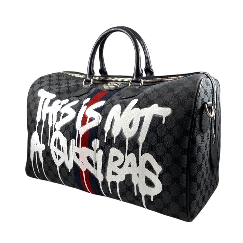 【BALENCIAGA】バレンシアガ ミディアムダッフルバッグ 350個限定 680124 ボストンバッグ メンズ バレンシアガ ザ ハッカープロジェクト グッチ コラボ BALENCIAGA×GUCCI The Hacker Project