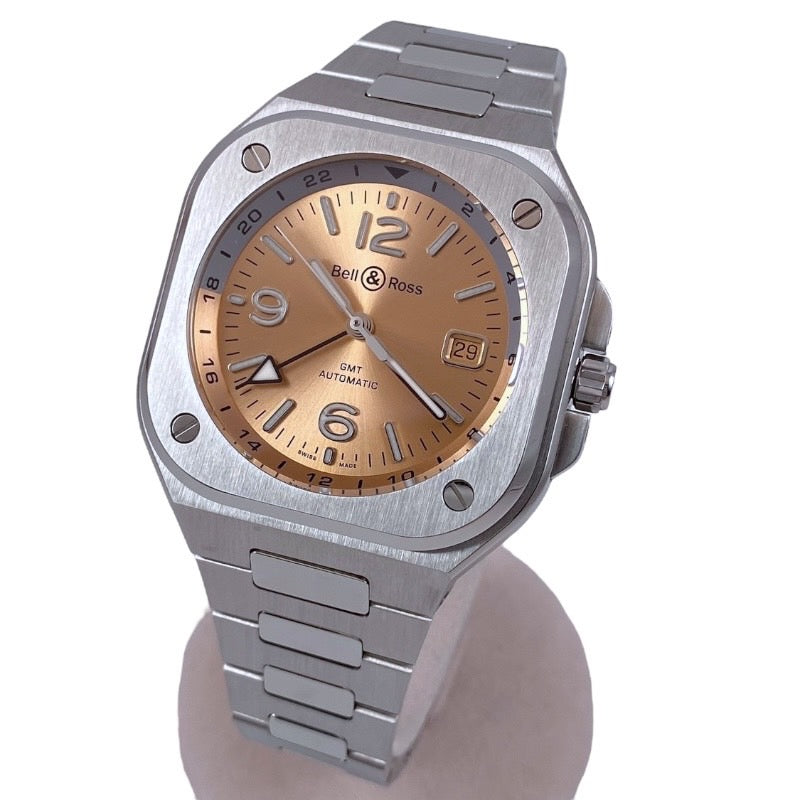 【Bell＆Ross】ベル＆ロス BR05 GMT AMBER BR05G-CH-ST/SST 腕時計 ステンレススチール メンズ 自動巻き アンバー ブラウン