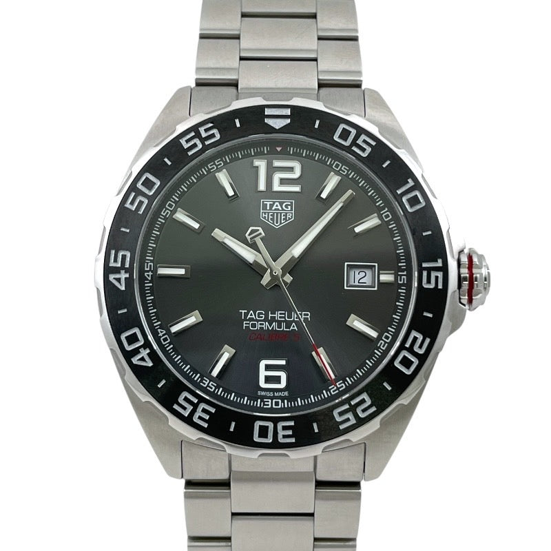 【TAG HEUER】タグホイヤー フォーミュラ1 WAZ2011.BA0842 腕時計 ステンレススチール メンズ 自動巻き FORMULA1 キャリバー5 グレー文字盤