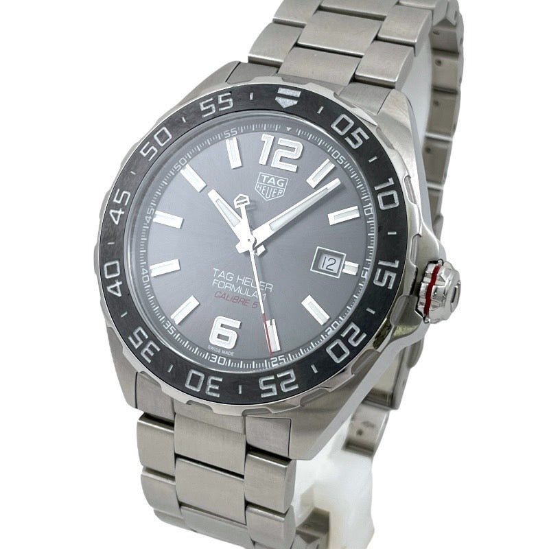 【TAG HEUER】タグホイヤー フォーミュラ1 WAZ2011.BA0842 腕時計 ステンレススチール メンズ 自動巻き FORMULA1 キャリバー5 グレー文字盤