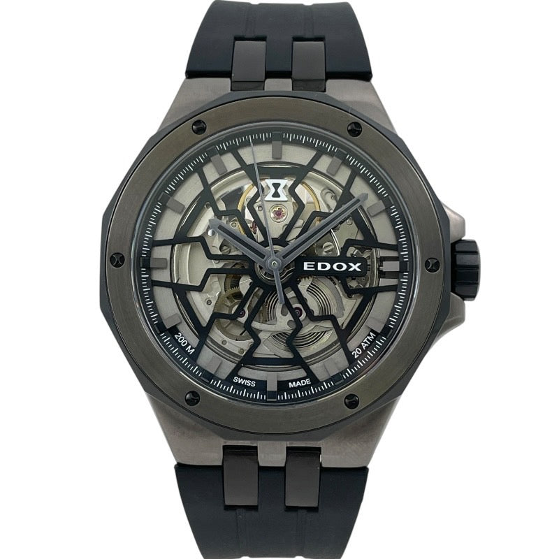 【EDOX】エドックス デルフィン メカノ 85303-357GN-NGN 腕時計 SS/ラバー メンズ オリジナル オートマティック 自動巻き