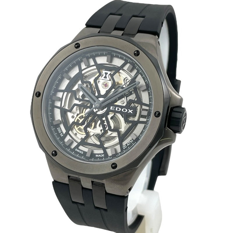 【EDOX】エドックス デルフィン メカノ 85303-357GN-NGN 腕時計 SS/ラバー メンズ オリジナル オートマティック 自動巻き