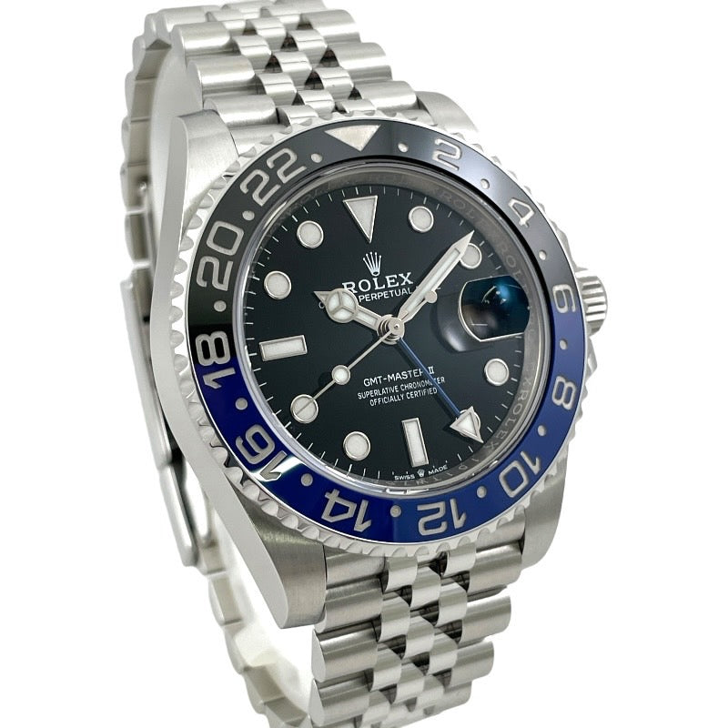 【ROLEX】ロレックス GMTマスターII 126710BLNR 腕時計 ステンレススチール メンズ ランダム番 2023年ギャラ バットマン 自動巻き ジュビリーブレス
