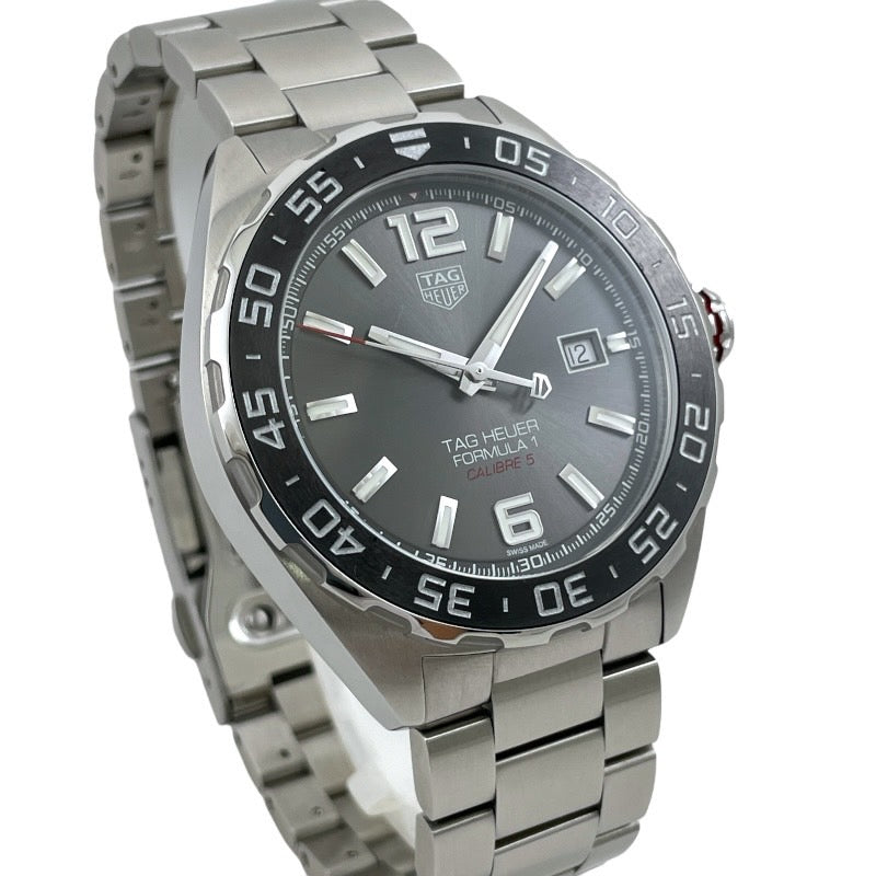 【TAG HEUER】タグホイヤー フォーミュラ1 WAZ2011.BA0842 腕時計 ステンレススチール メンズ 自動巻き FORMULA1 キャリバー5 グレー文字盤