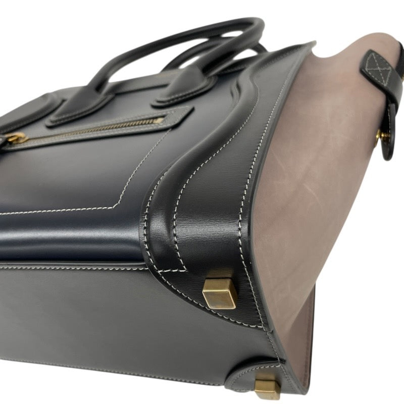【CELINE】セリーヌ ラゲージ マイクロショッパー トートバッグ レザー レディース ハンド
