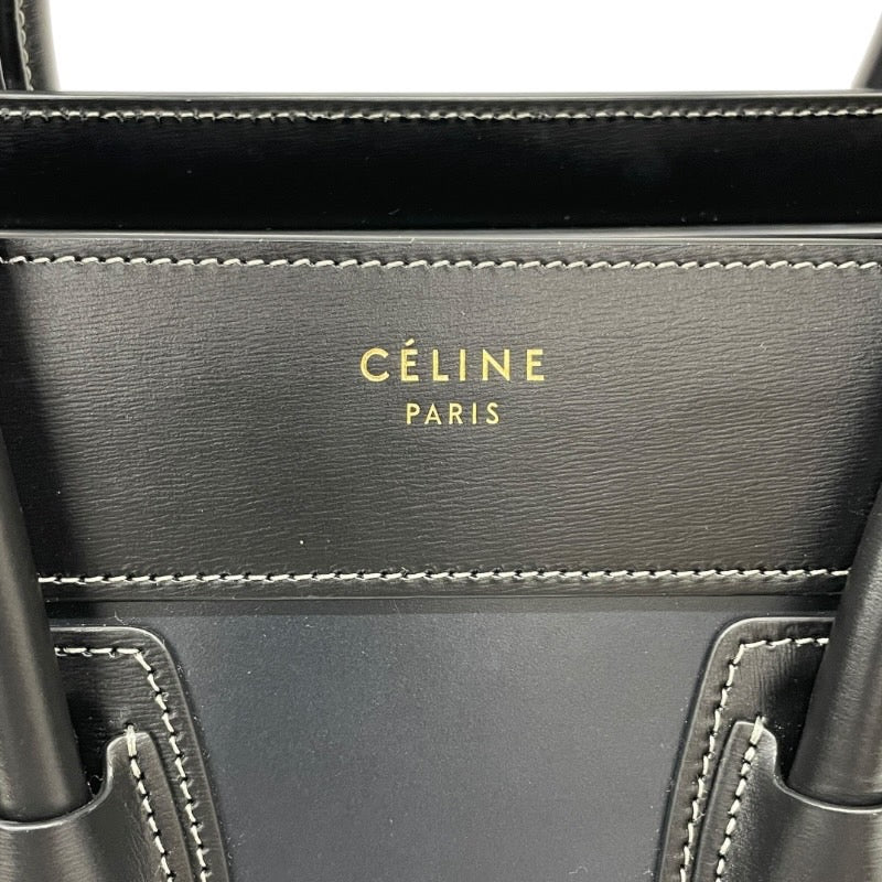 【CELINE】セリーヌ ラゲージ マイクロショッパー トートバッグ レザー レディース ハンド