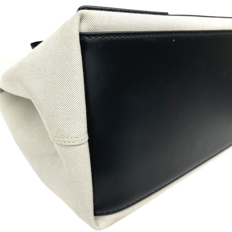 【BALENCIAGA】バレンシアガ ネイビー カバス M 581292 ハンドバッグ レザー レディース ポーチ付 トート キャンバス