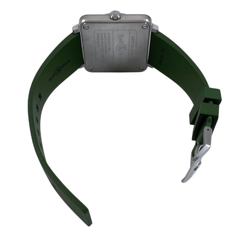 【Bell＆Ross】ベル＆ロス アヴィエーション BRS-64-S 腕時計 SS/ラバー メンズ BRS Green Camo