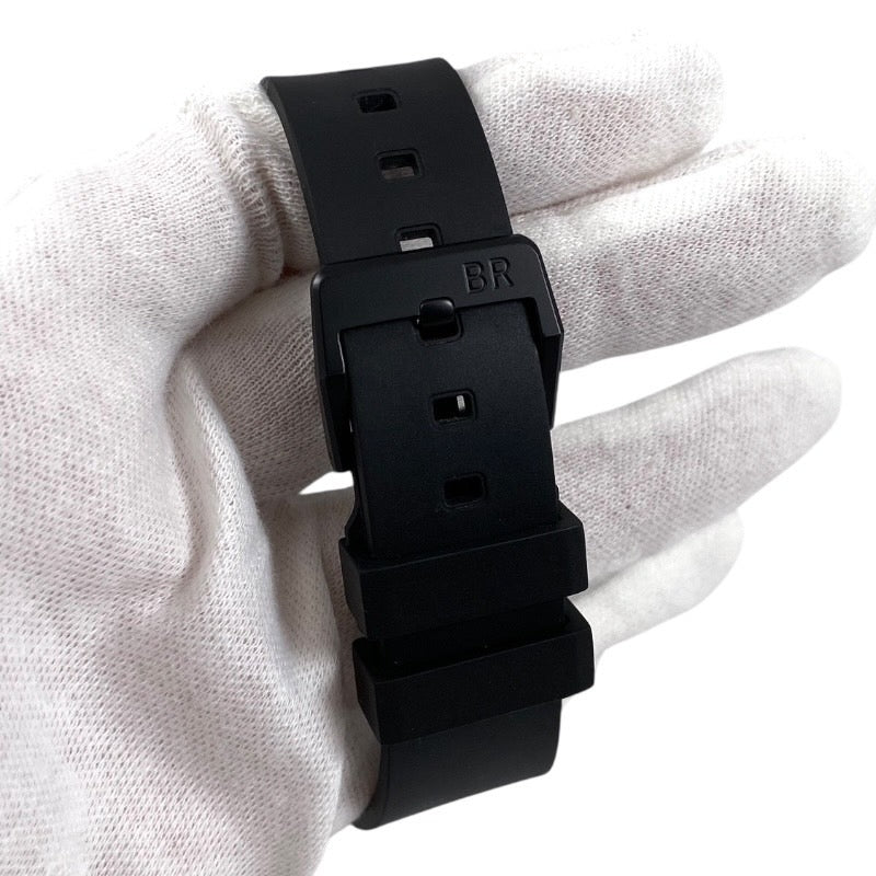 【Bell＆Ross】ベル＆ロス ブラックマット BRS-64-CMBL 腕時計 ラバー メンズ 黒 スモールセコンド