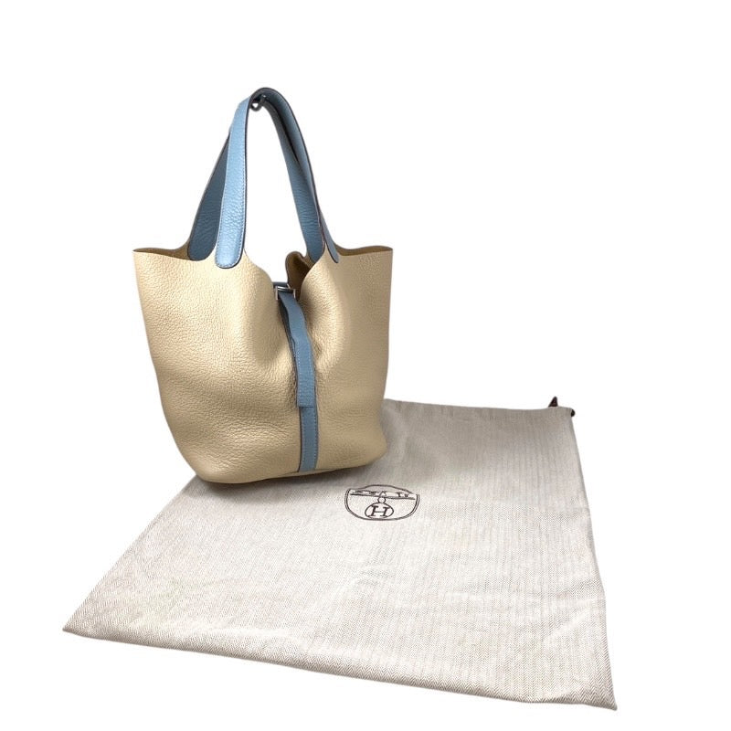 【HERMES】エルメス ピコタンMM ハンドバッグ レザー レディース □M刻印 2009年製造 バイカラー