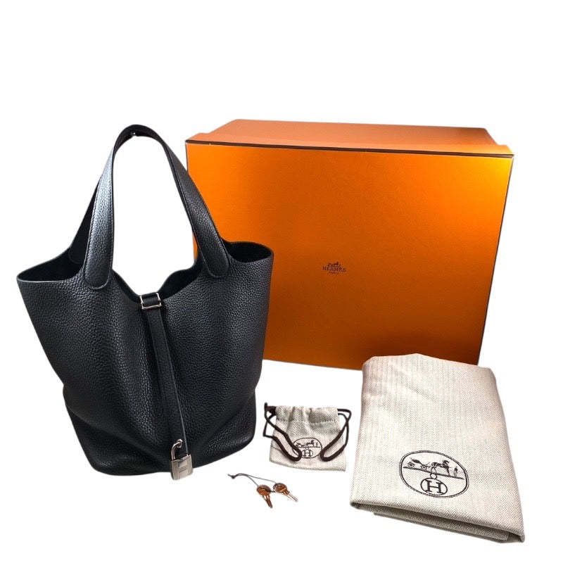 【HERMES】エルメス ピコタンロックMM ハンドバッグ トリヨンクレマンス レディース 黒 ブラック Z刻印 2021年製造