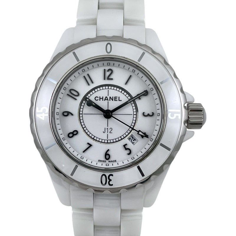 【CHANEL】シャネル J12 H0968 腕時計 ホワイトセラミック レディース クォーツ 新型ダイアル