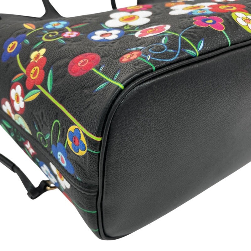 【LOUIS VUITTON】ルイ・ヴィトン ネヴァーフルMM M13675 トートバッグ レザー レディース モノグラム アンプラント LV×TM 村上隆 希少 レア コラボ