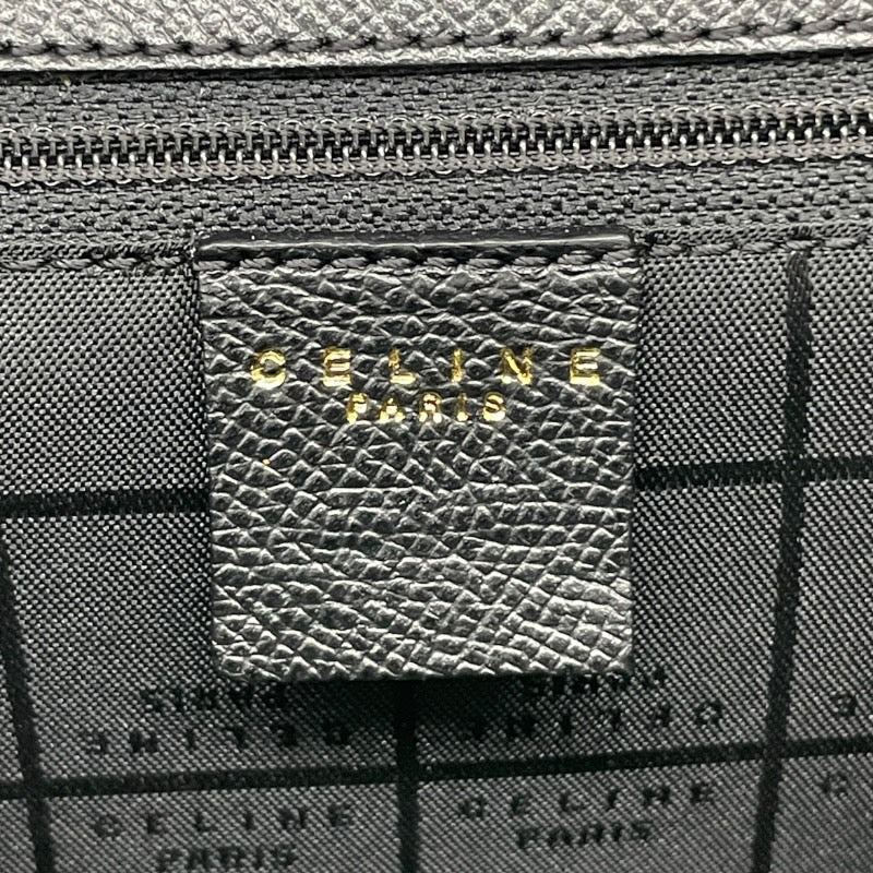 【CELINE】セリーヌ トップハンドル MC98/1 ハンドバッグ レザー レディース 黒 ブラック ターンロック金具 オールド ヴィンテージ ゴールド金具