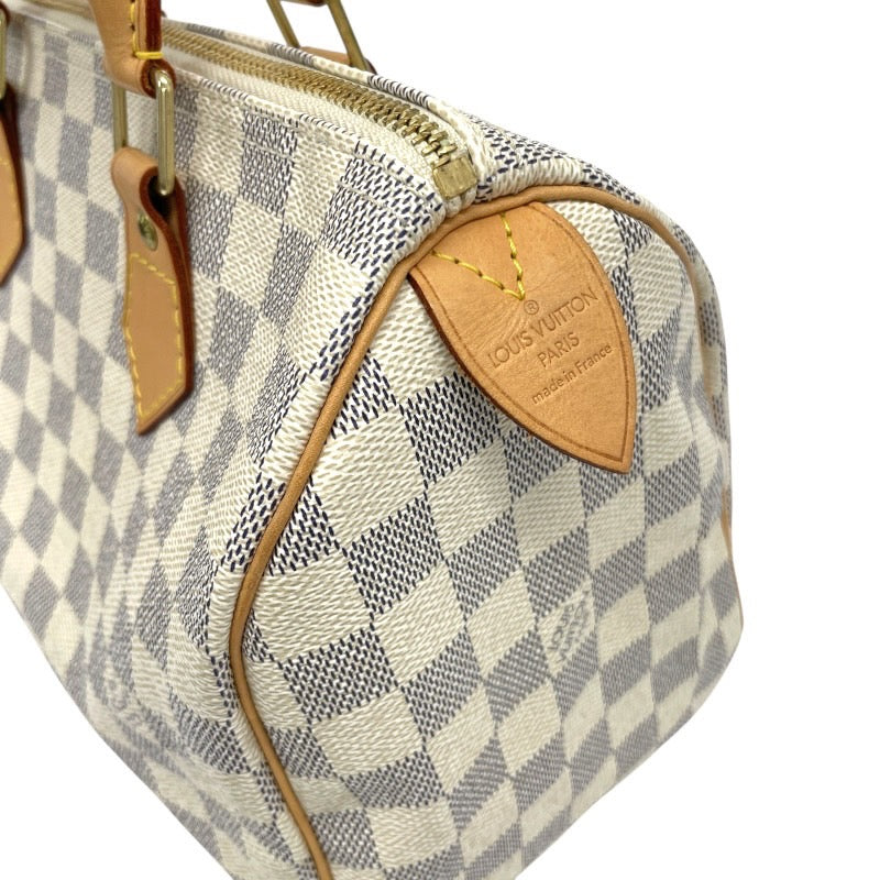 【LOUIS VUITTON】ルイ・ヴィトン スピーディ25 N41534 ハンドバッグ レディース ダミエアズール ミニボストン 白 ホワイト