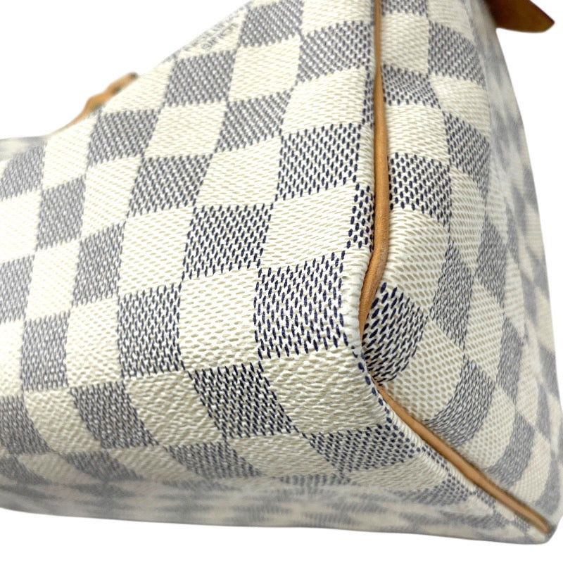 【LOUIS VUITTON】ルイ・ヴィトン スピーディ25 N41534 ハンドバッグ レディース ダミエアズール ミニボストン 白 ホワイト