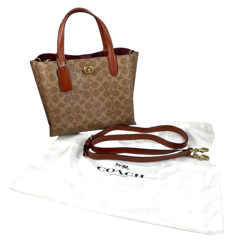 【COACH】コーチ ウィロウ B2222-C8562 ハンドバッグ PVC レディース 2WAY ショルダー シグネチャー