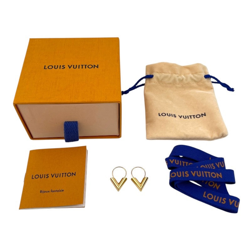 【LOUIS VUITTON】ルイ・ヴィトン エッセンシャルV M61088 ピアス レディース ゴールド フープ イヤリング
