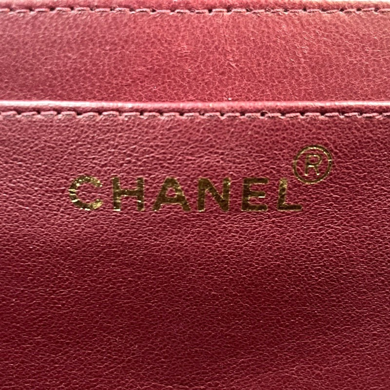 【CHANEL】シャネル デカマトラッセ34 A01094 ショルダーバッグ ラムスキン レディース 3番台 黒 ブラック ダブル チェーンショルダー