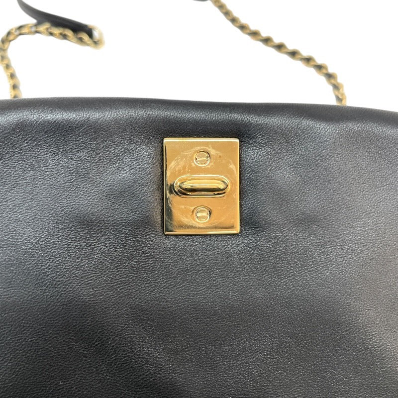 【Salvatore Ferragamo】サルヴァトーレフェラガモ ヴァラ キルティング AU-21/E767 ショルダーバッグ レザー レディース チェーンショルダー 黒 ブラック