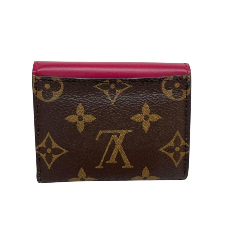 【LOUIS VUITTON】ルイ・ヴィトン ポルトフォイユ ゾエ M62932 三つ折り財布 レディース モノグラム フューシャ ミニ コンパクトウォレット
