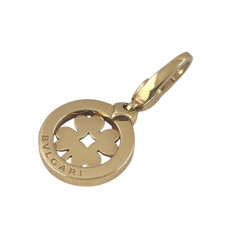 【BVLGARI】ブルガリ トンド クローバー ペンダントトップ K18イエローゴールド レディース 750 チャーム