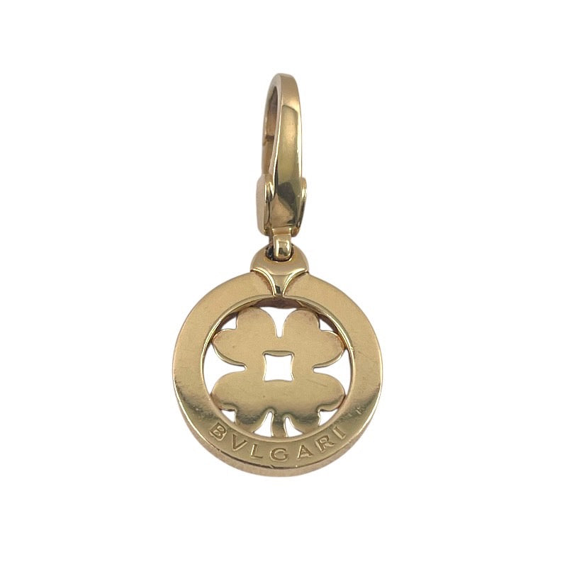 【BVLGARI】ブルガリ トンド クローバー ペンダントトップ K18イエローゴールド レディース 750 チャーム