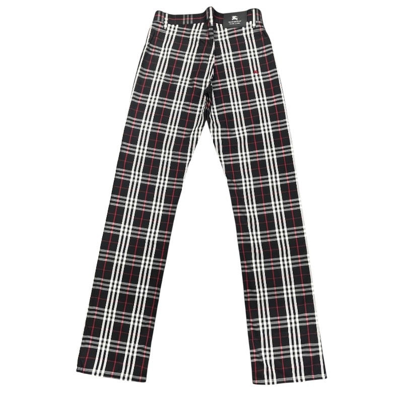 【BURBERRY BLACK LABEL】バーバリーブラックレーベル チェック柄パンツ ＢＭＳ01-901-09 パンツ コットン メンズ 黒 ブラック サイズ73