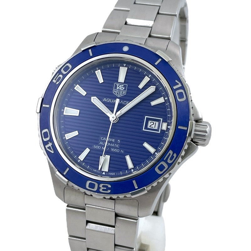 【TAG HEUER】タグホイヤー アクアレーサー WAK2111.BA0830 腕時計 ステンレススチール メンズ 自動巻き キャリバー5 ブルー 青文字盤