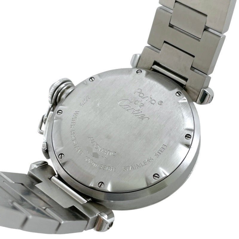 【CARTIER】カルティエ パシャC ビッグデイト W31058M7 腕時計 ステンレススチール レディース 自動巻き ピンク文字盤 メンズ