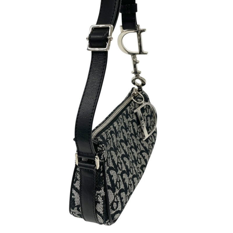 【Christian Dior】クリスチャンディオール トロッター ワンショルダーミニバッグ ショルダーバッグ キャンバス レディース アクセサリーポーチ ハンド