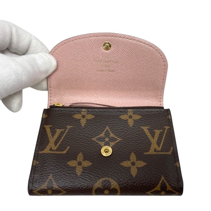 【LOUIS VUITTON】ルイ・ヴィトン ポルトモネ ロザリ M62361 コインケース レディース ローズバレリーヌ モノグラム ピンク 財布 カードケース