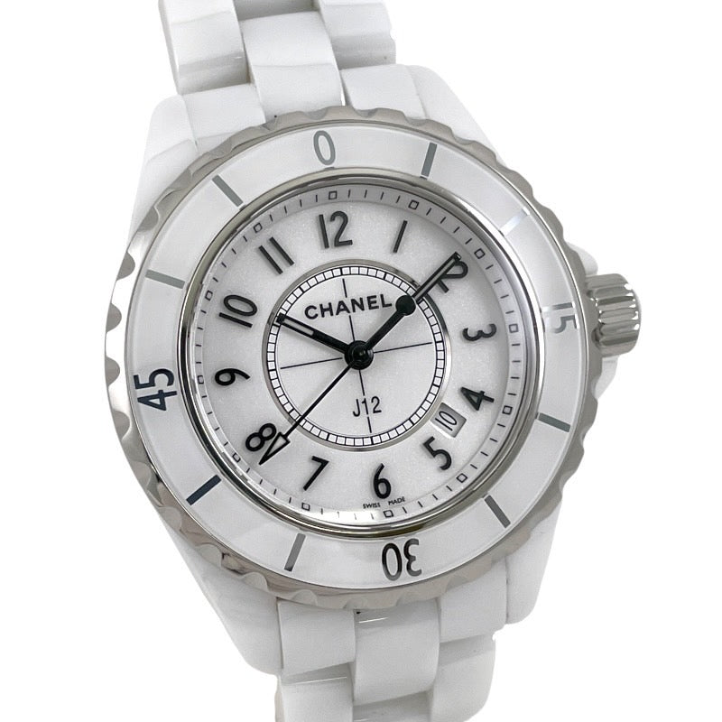 【CHANEL】シャネル J12 33mm H0968 腕時計 ホワイトセラミック レディース クォーツ 白