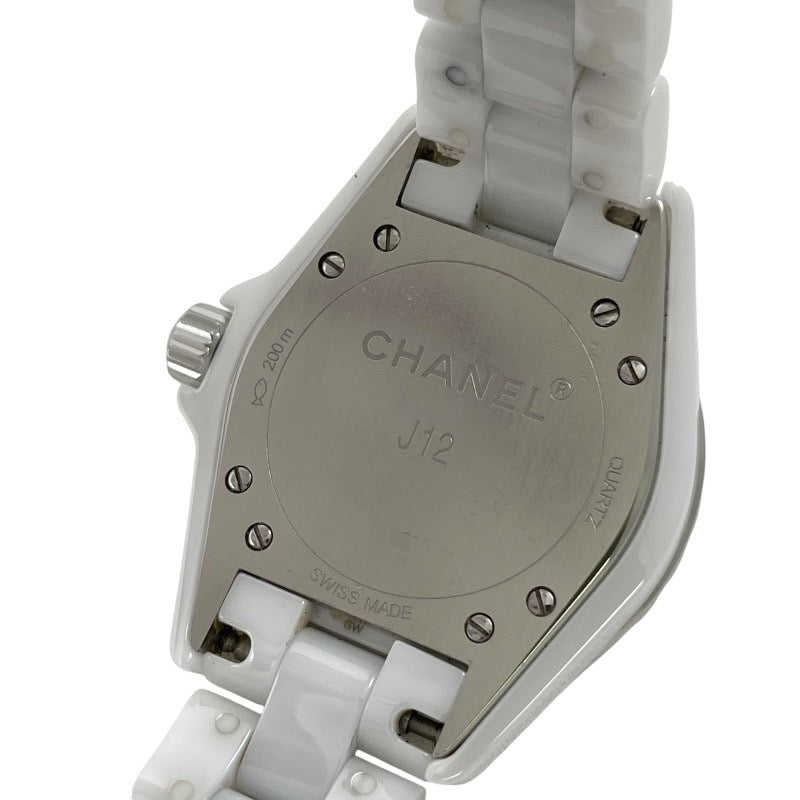 【CHANEL】シャネル J12 33mm H0968 腕時計 ホワイトセラミック レディース クォーツ 白