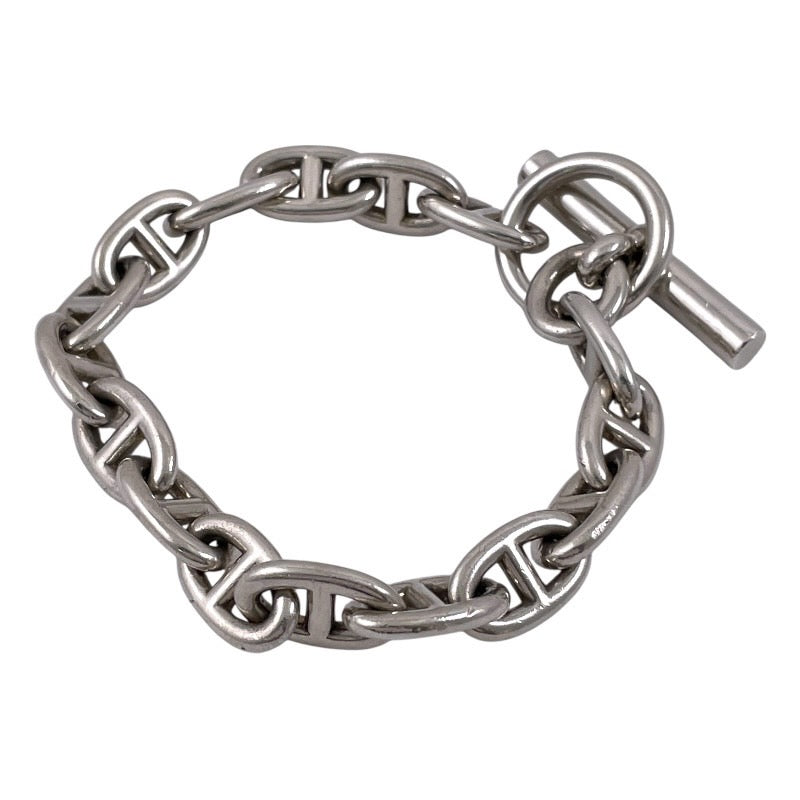 【HERMES】エルメス シェーヌダンクルMM ブレスレット シルバー925 メンズ 16コマ レディース
