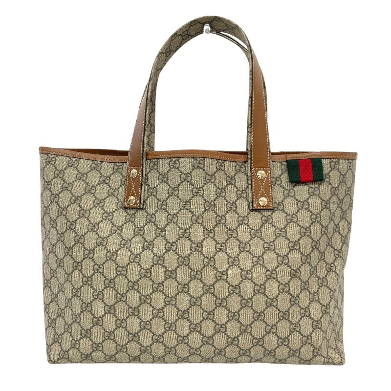 【GUCCI】グッチ GGスプリーム 211134 トートバッグ PVC レディース シェリーライン ハンド