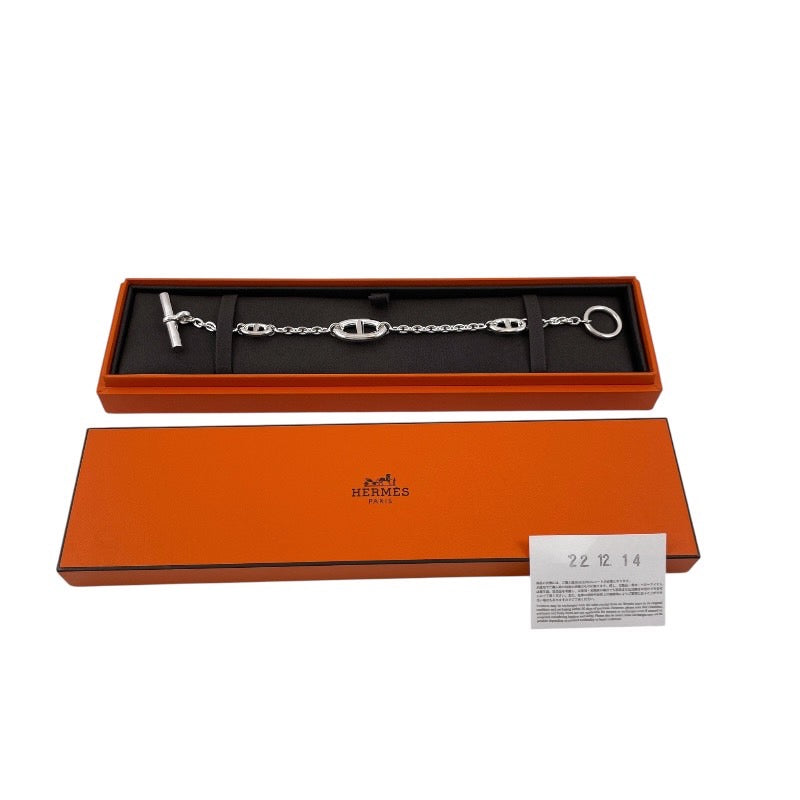 【HERMES】エルメス シェーヌダンクル ファランドール ブレスレット シルバー925 レディース LG メンズ チェーン