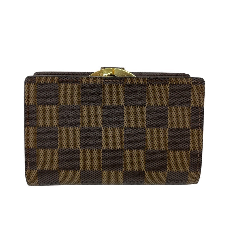 LOUIS VUITTON ルイヴィトン ダミエ 二つ折り財布 ブラウン Louis Vuitton ダミエ 二つ折り財布