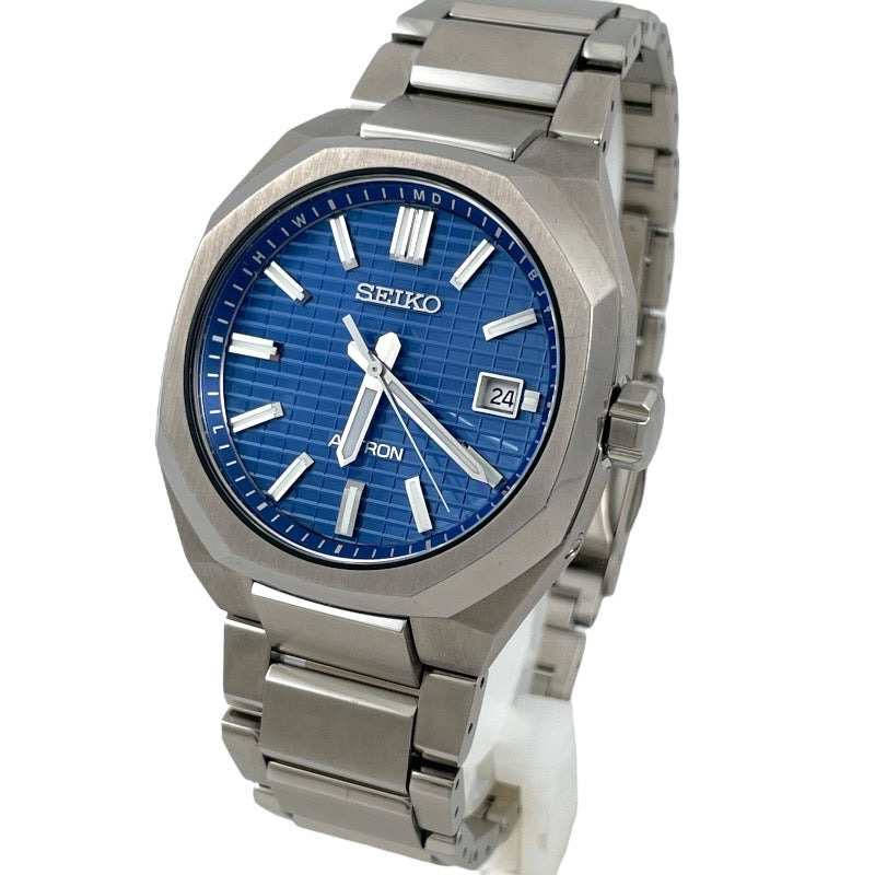 【SEIKO】セイコー アストロン ネクスター(NEXTER) SBXY061 7B72-0AF0 腕時計 チタン メンズ ASTRON ソーラー電波 ブルー 青文字盤