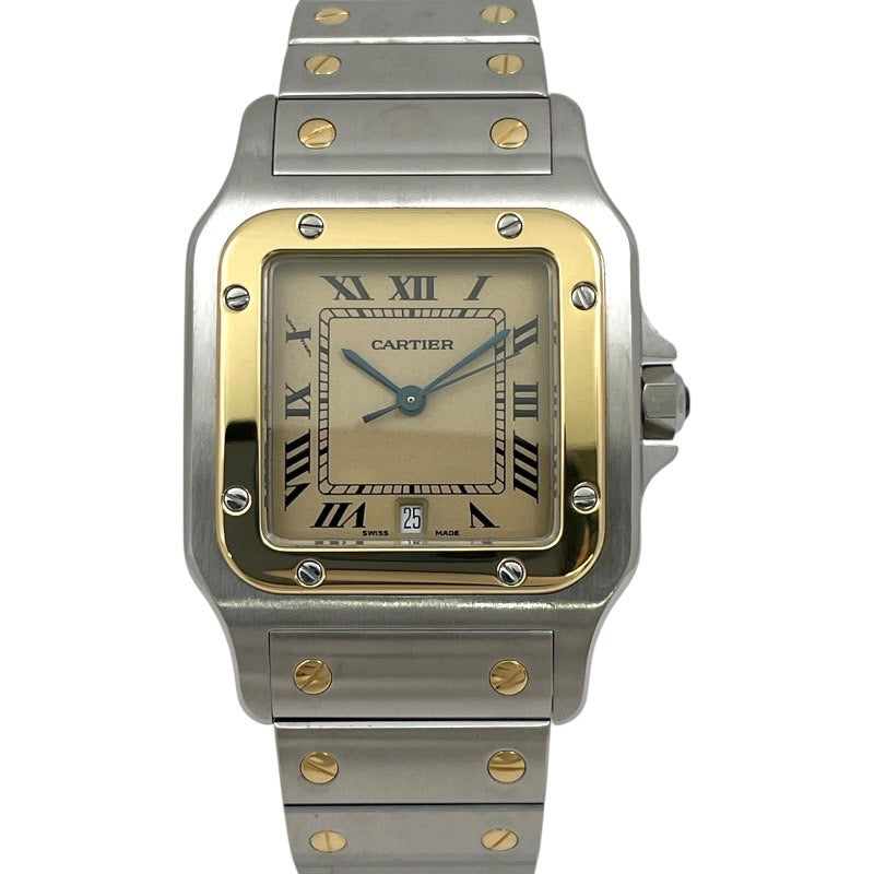 【CARTIER】カルティエ サントスガルベLM W20011C4 腕時計 SS/YG メンズ クォーツ レディース
