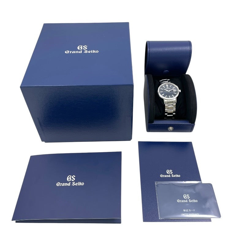【Grand Seiko】グランドセイコー ヘリテージコレクション SBGP005 9F85-0AD0 腕時計 ステンレススチール メンズ クォーツ ブルー 青文字盤