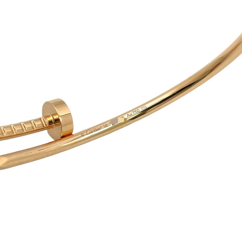 【CARTIER】カルティエ ジュストアンクル スモール B6062516 ブレスレット K18ピンクゴールド レディース 750 サイズ16 2025年保証書
