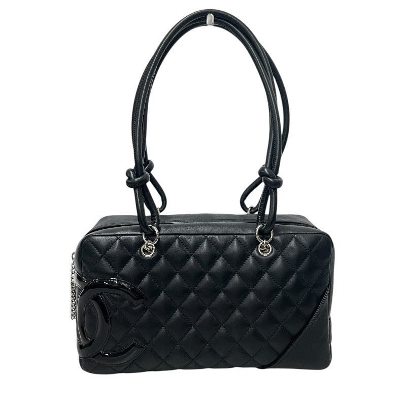 【CHANEL】シャネル ボウリングバッグ A25171 ハンドバッグ レザー レディース カンボンライン 黒 ブラック ココマーク ボーリング