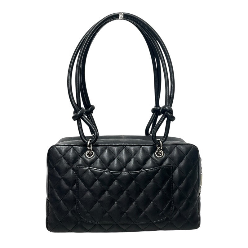 【CHANEL】シャネル ボウリングバッグ A25171 ハンドバッグ レザー レディース カンボンライン 黒 ブラック ココマーク ボーリング