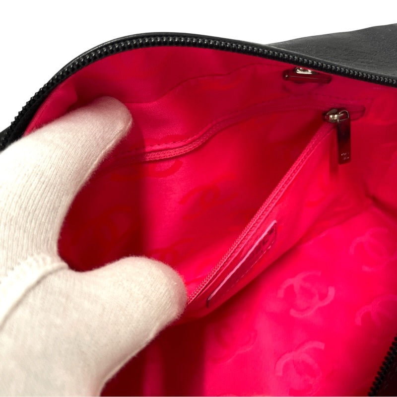 【CHANEL】シャネル ボウリングバッグ A25171 ハンドバッグ レザー レディース カンボンライン 黒 ブラック ココマーク ボーリング