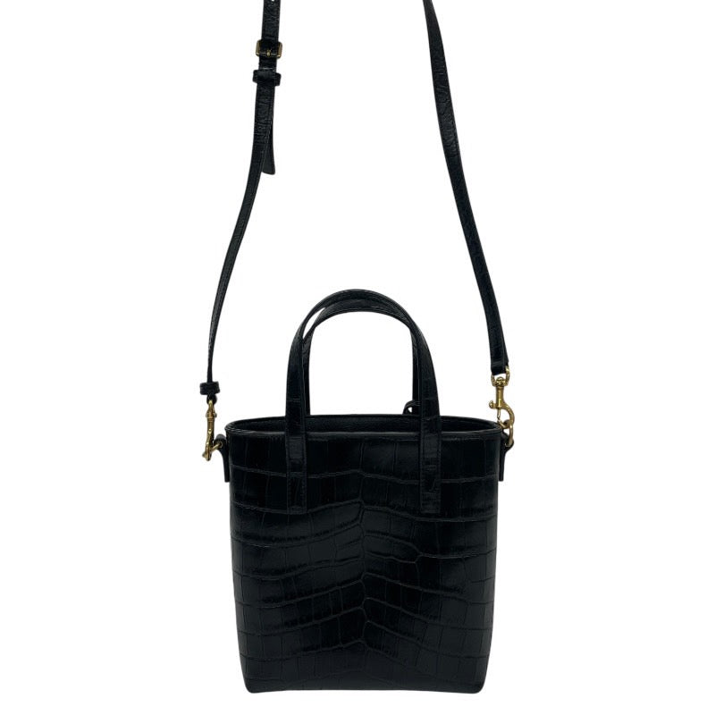【SAINT LAURENT PARIS】サンローランパリ ミニショッピング 712367 ハンドバッグ レザー レディース 2WAY 黒 ブラック トート ショルダー