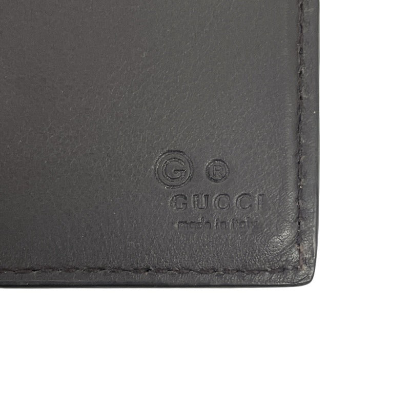 GUCCI グッチ ブラウンレザー マネークリップ