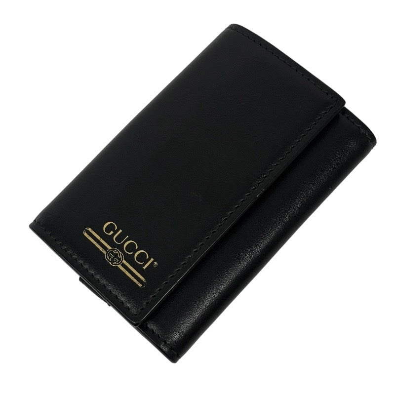 【返品交換不可】 GUCCI】グッチ 6連 547588 キーケース レザー メンズ 黒 小物