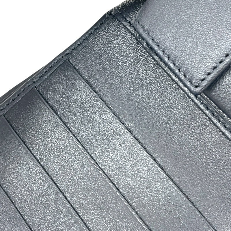 【GUCCI】グッチ マイクログッチシマ 150413 二つ折り財布 レザー メンズ ネイビー 紺 2つ折り